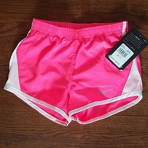 Nike Dri-FIT Girls Running Shorts Pink Liner New